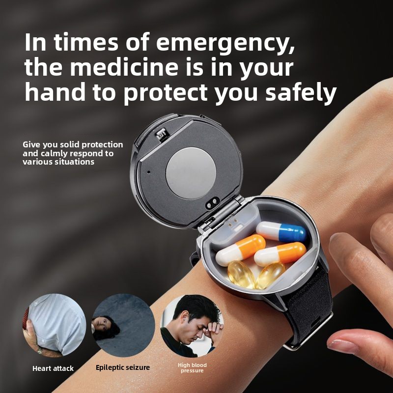 Smart Pill Reminder Watch 2 in - Food Storage Emergency recension och pris