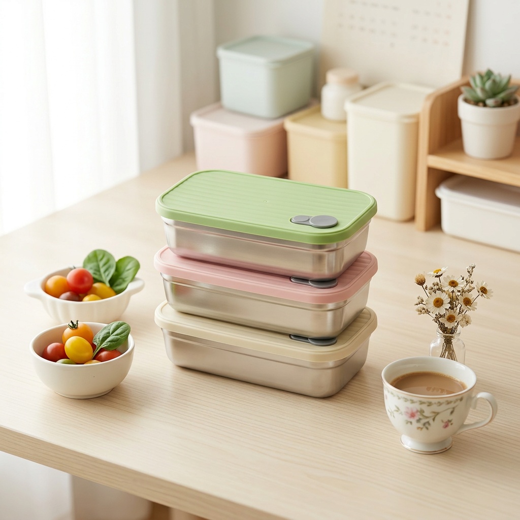 Stainless Steel Bento Box Meta - Storage Food Prep recension och pris