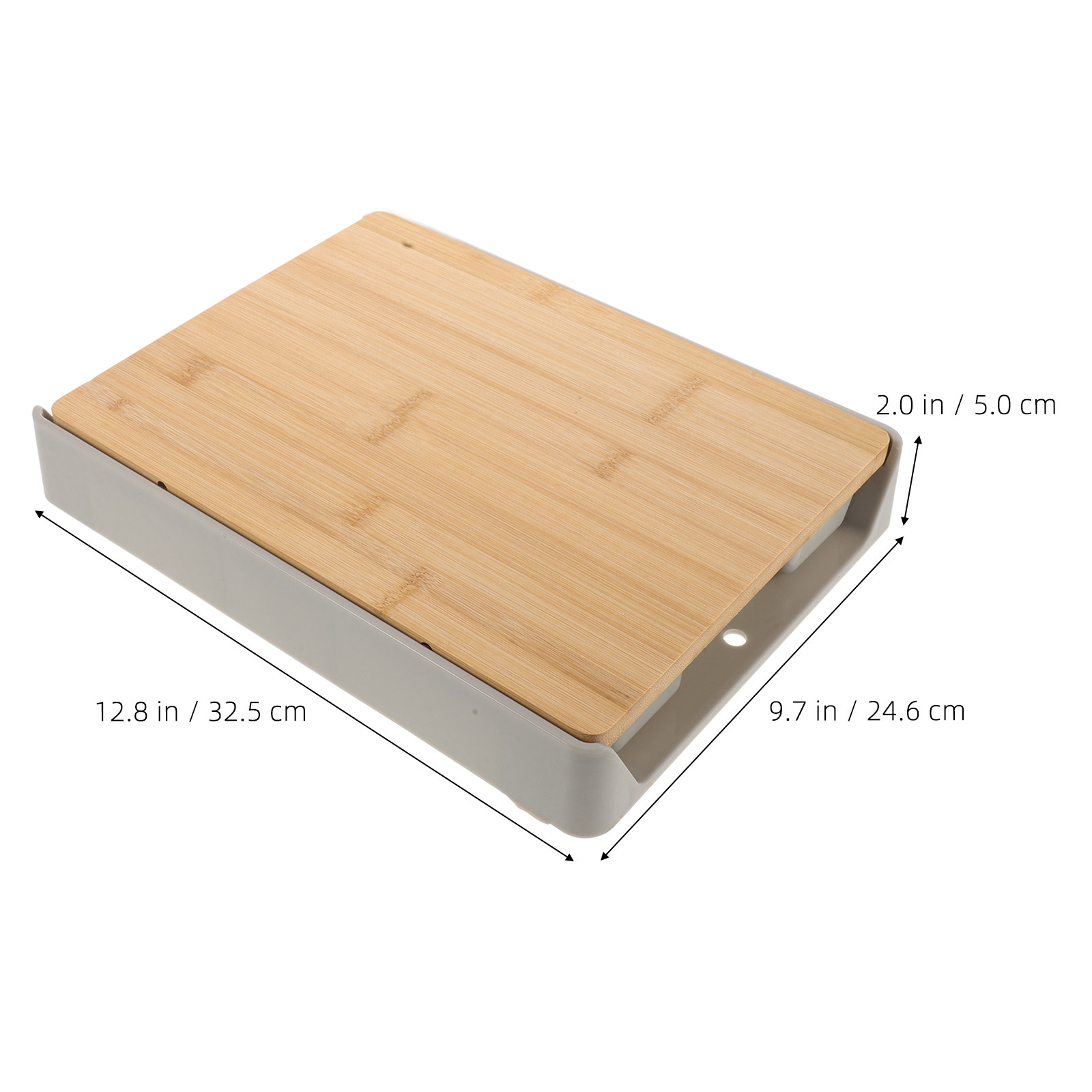 Innovative Bamboo Cutting Boar - Storage Food Prep recension och pris