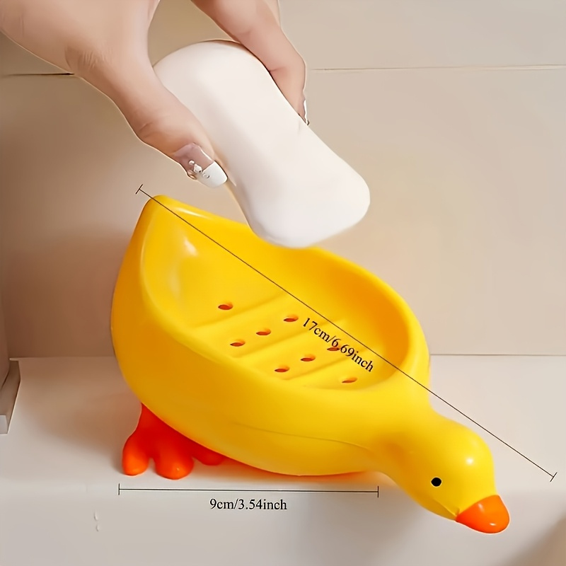 Duck Soap Dish-Cute Self Drain - Food Storage Organiser recension och pris
