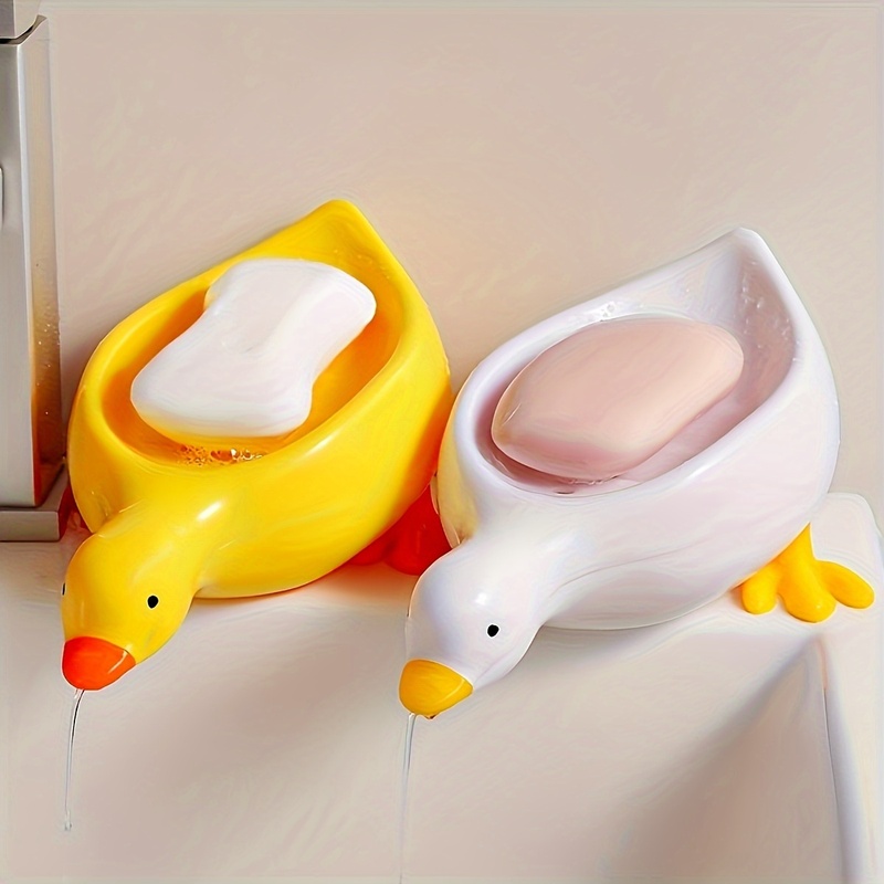 Duck Soap Dish-Cute Self Drain - Food Storage Organiser recension och pris