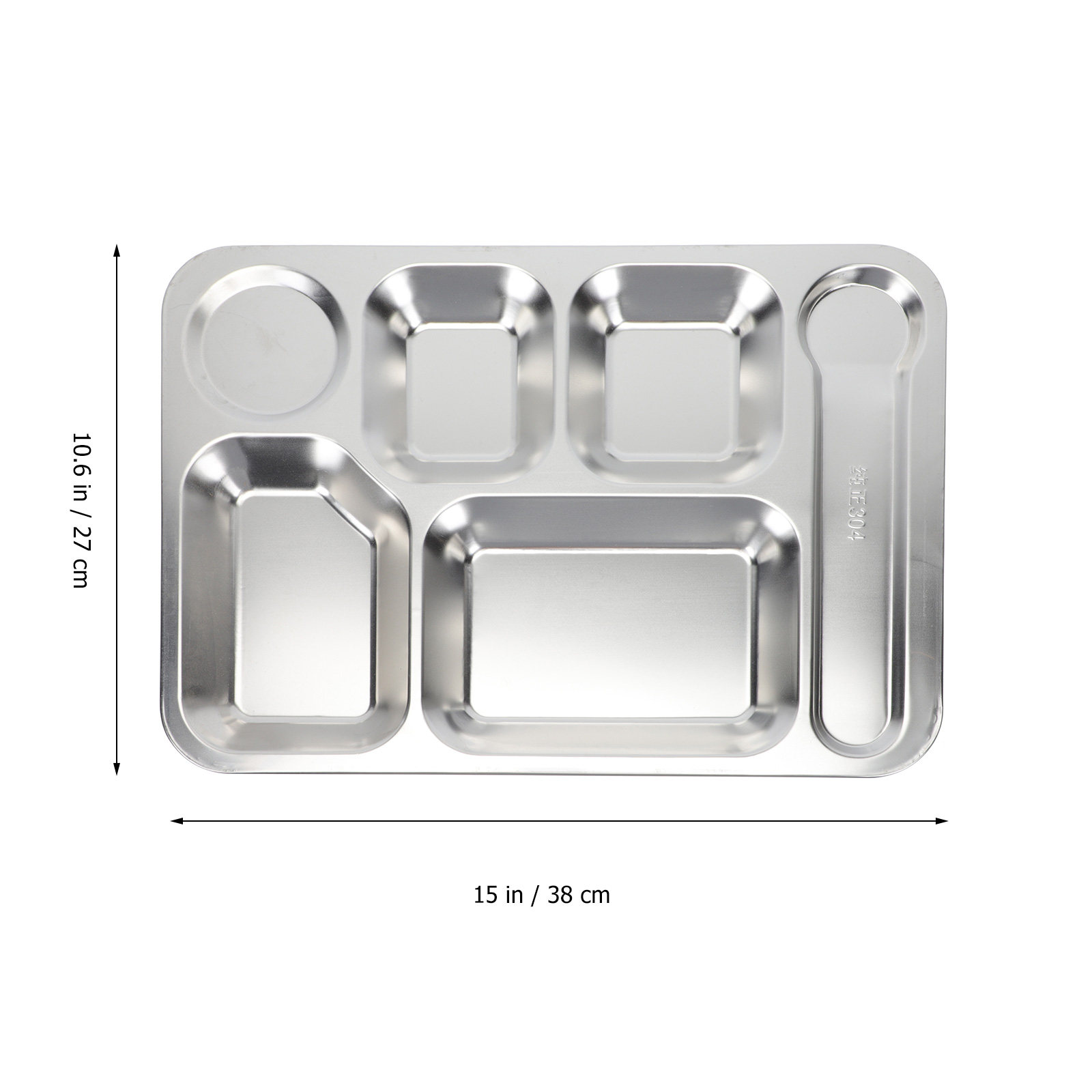 1pc Stainless Steel 6-Compartm - Storage Food Prep recension och pris