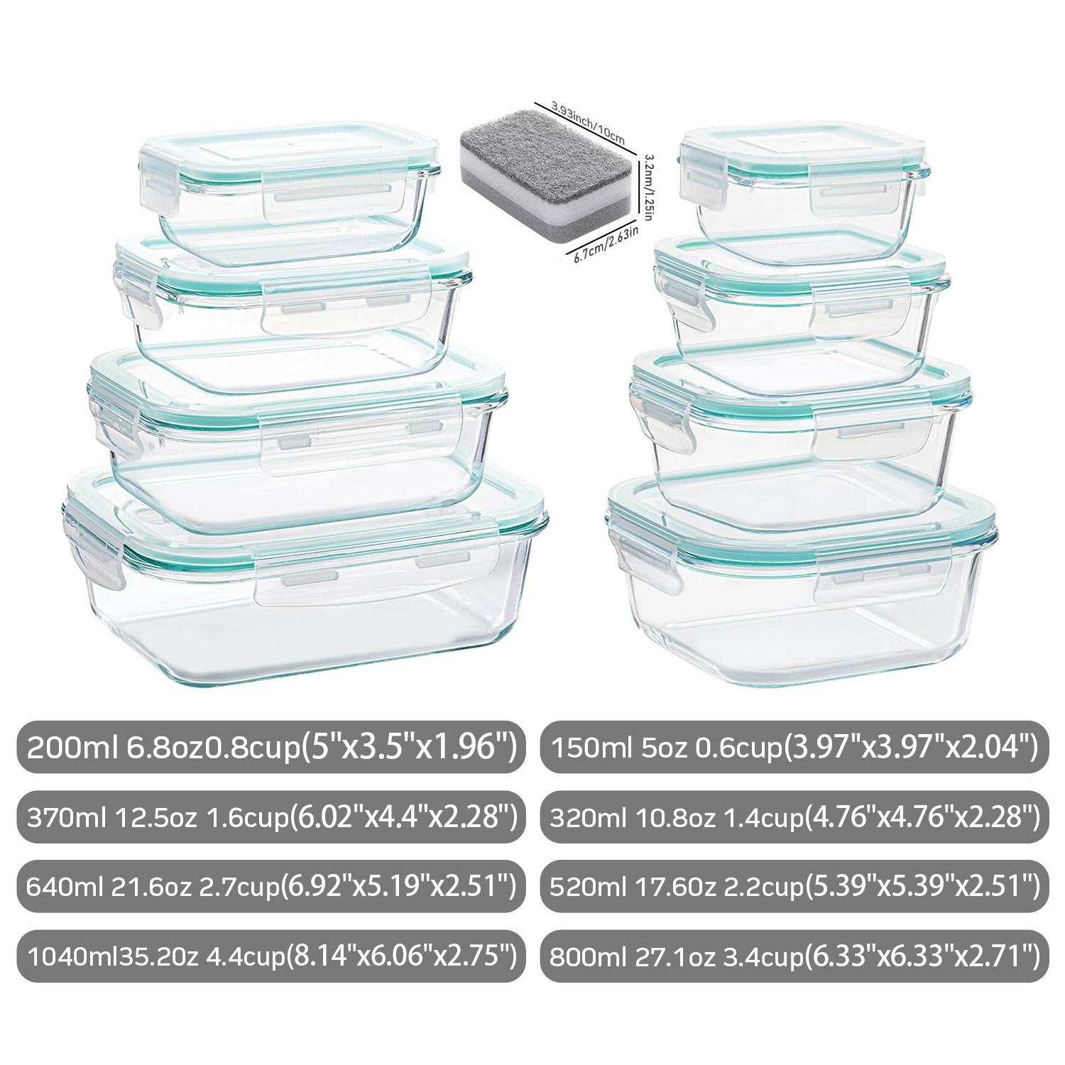 Portable Glass Kitchen Food Co - Food Storage Box Large recension och pris