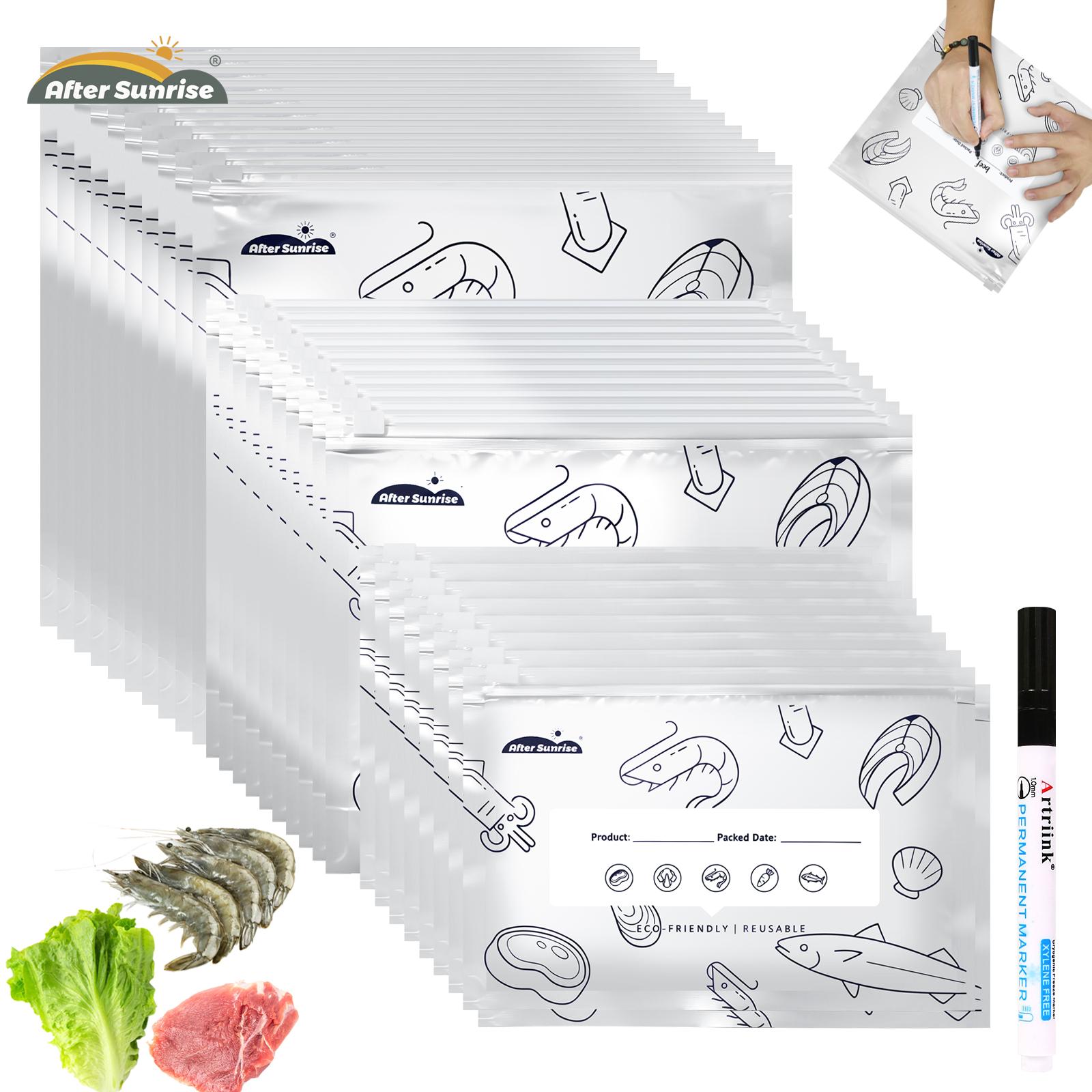 【Refrigerated Food】Reusable Al - Food Storage Bags Reusable recension och pris