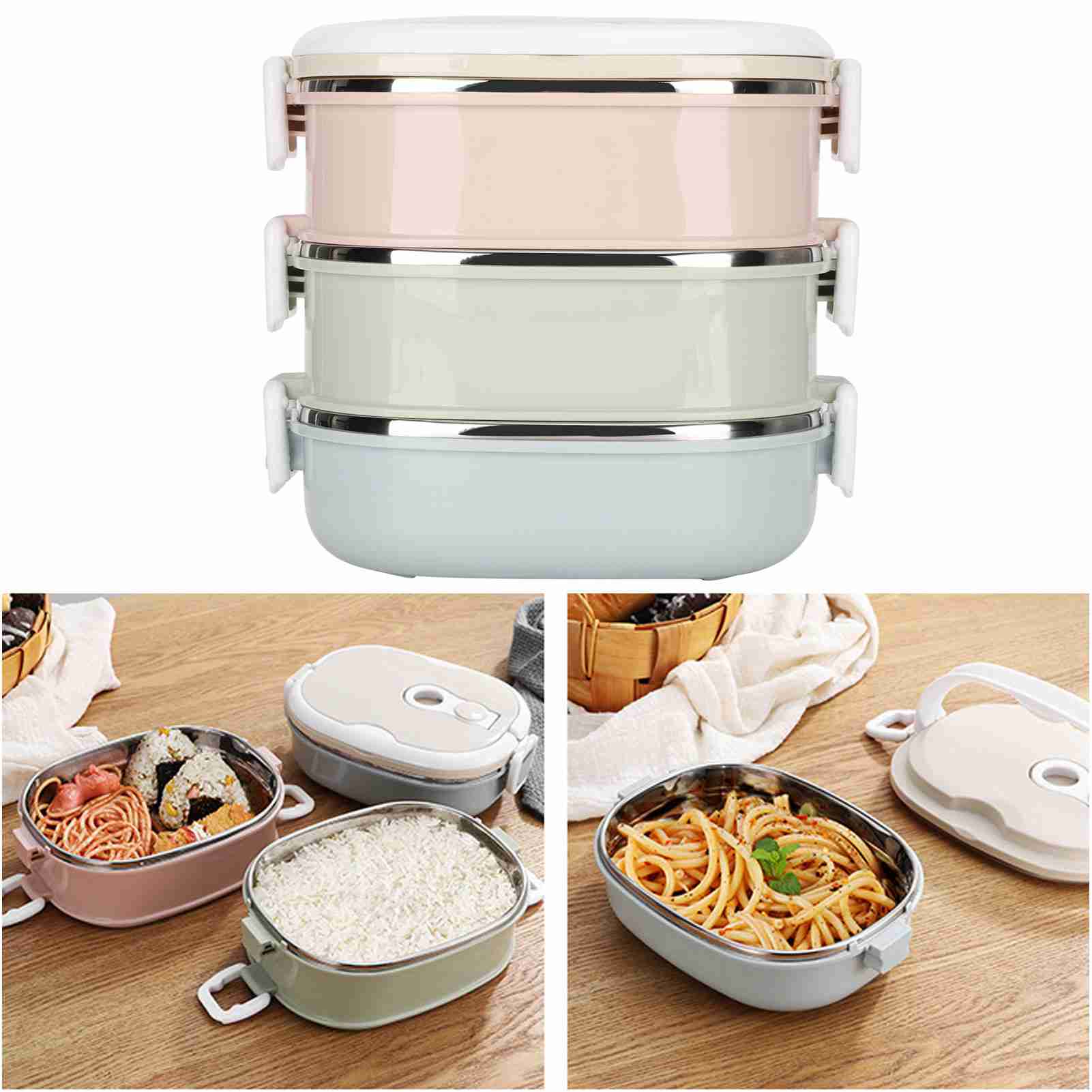 Multi Layer Lunch Box Large Ca - Food Storage Box Large recension och pris