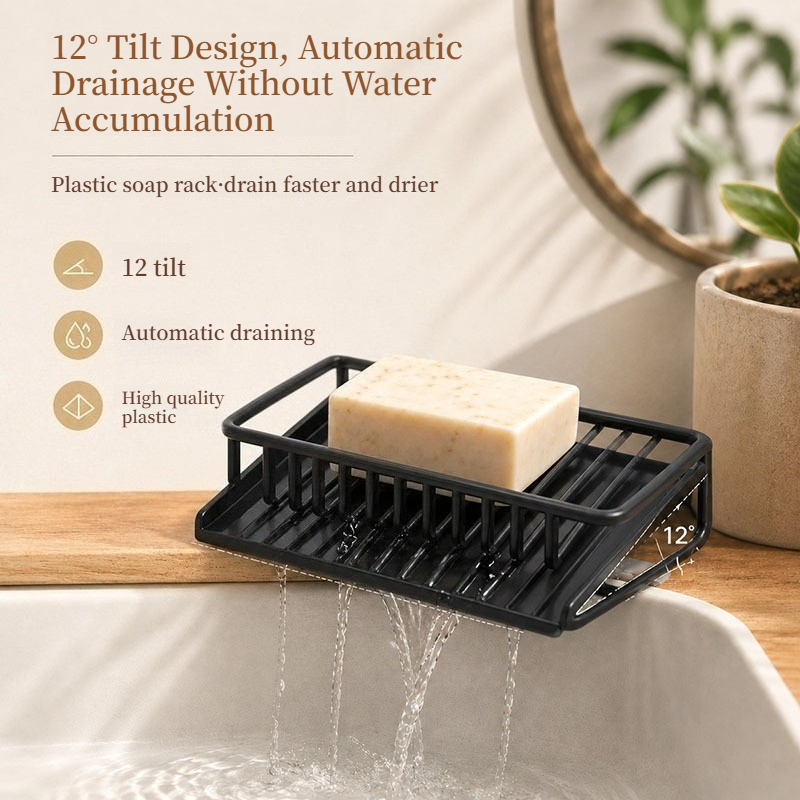 Plastic Soap Dish with Drain R - Food Storage Organiser recension och pris