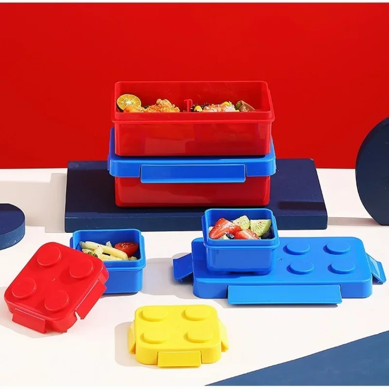Kids DIY Building Blocks Lunch - Food Storage Building recension och pris