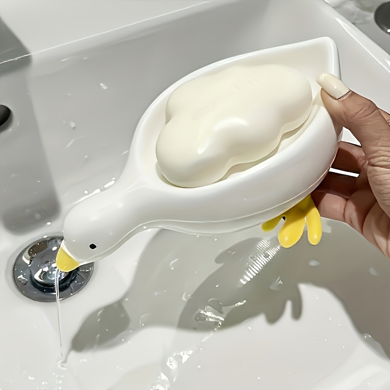 Duck Soap Dish-Cute Self Drain - Food Storage Organiser recension och pris