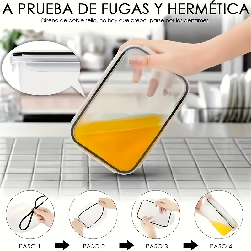 8Pcs Set Includes 4 Containers - Food Storage Organiser recension och pris