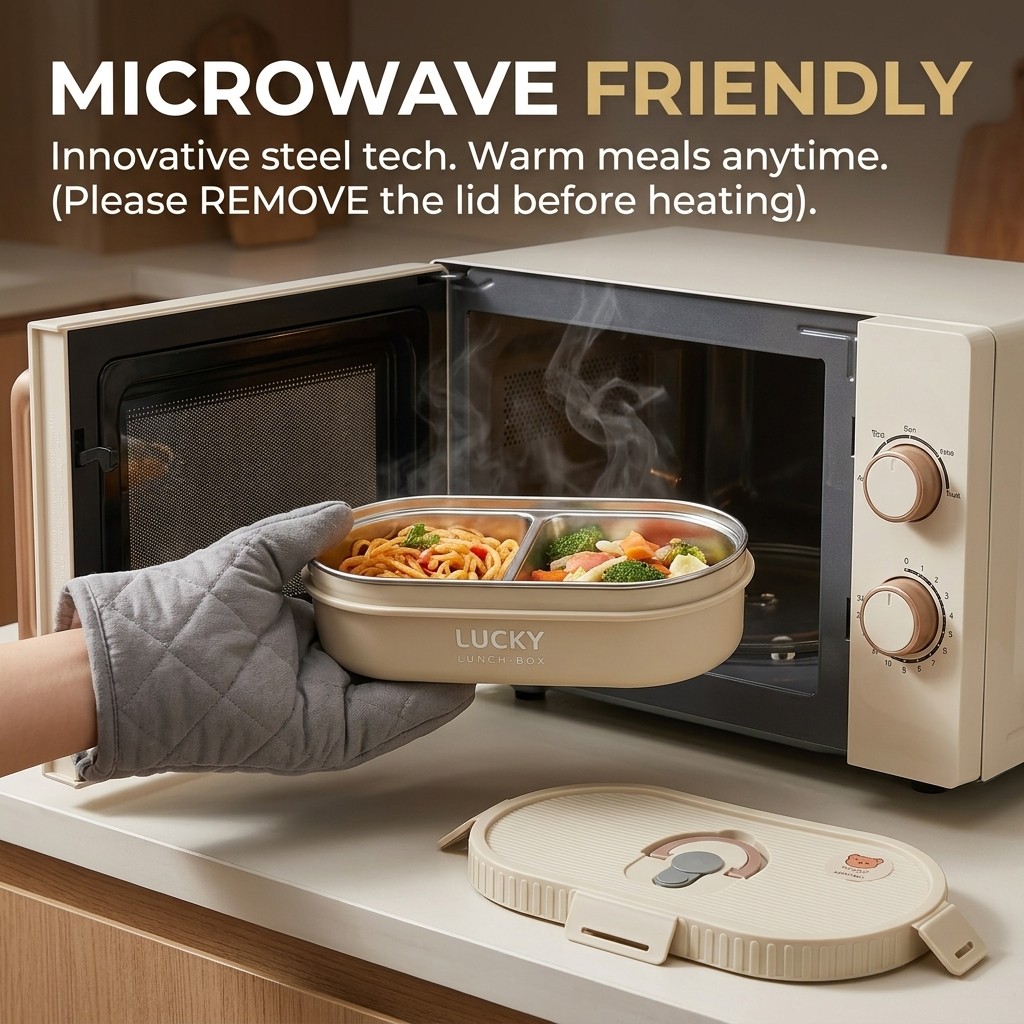 Microwavable 304 Stainless Ste - Storage Food Prep recension och pris