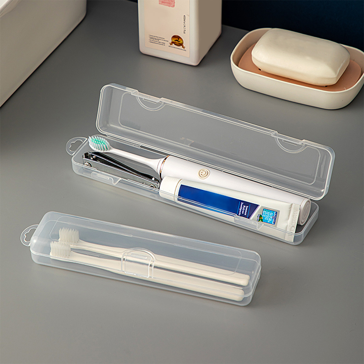 WORTHBUY Toothbrush Box Transp - Food Storage Organiser recension och pris