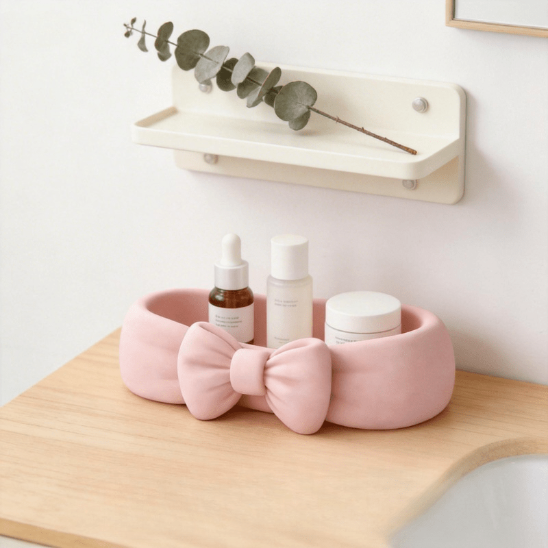 Cute Bow Shaped Makeup Organiz - Food Storage Organiser recension och pris