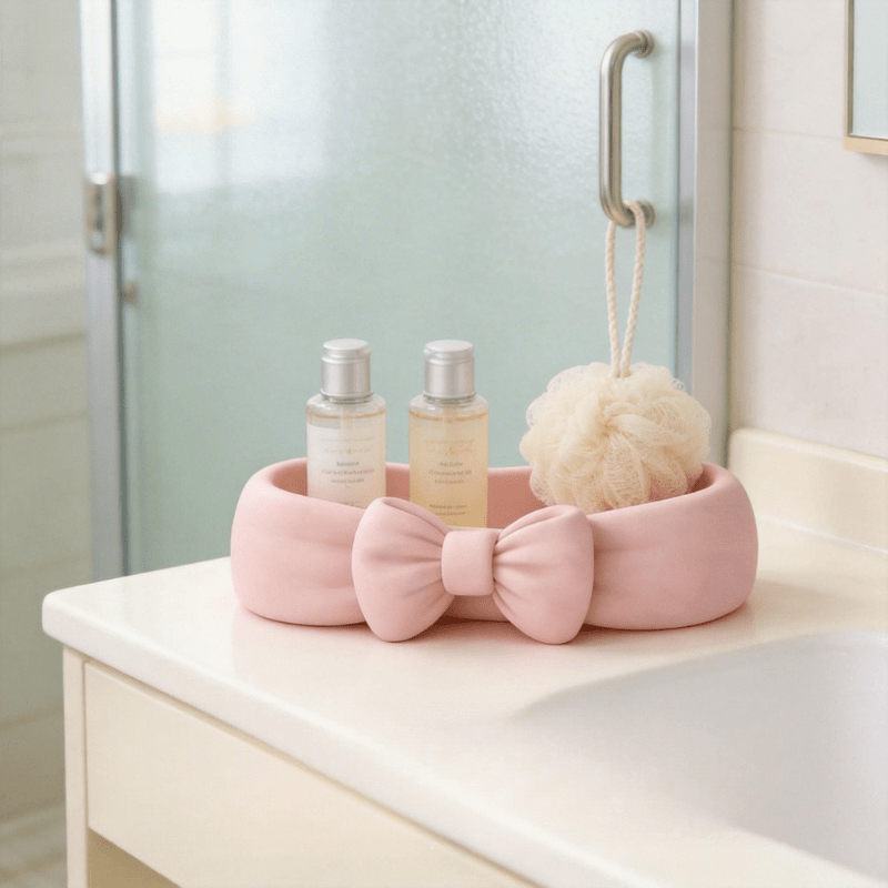 Cute Bow Shaped Makeup Organiz - Food Storage Organiser recension och pris