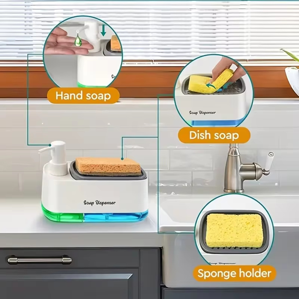3-in-1 Hand And Dish Soap Disp - Food Storage Organiser recension och pris