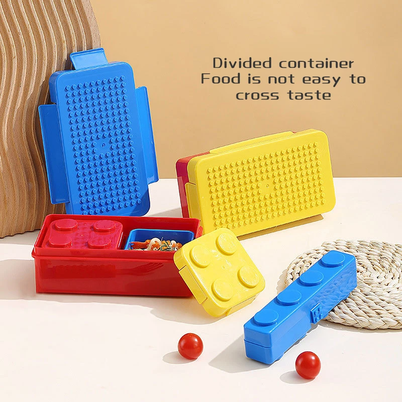 Building Block Lunch Box Color - Food Storage Building recension och pris
