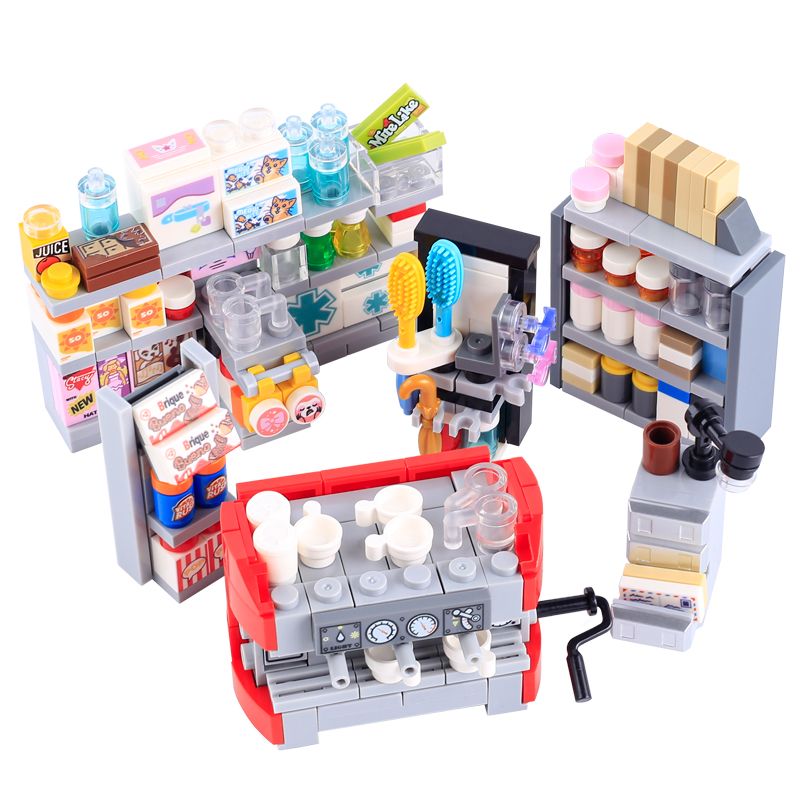 MOC City Street View Supermark - Food Storage Building recension och pris
