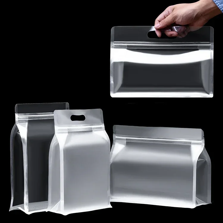 50pcs Transparent Frosted Zipl - Food Storage Bags Reusable recension och pris