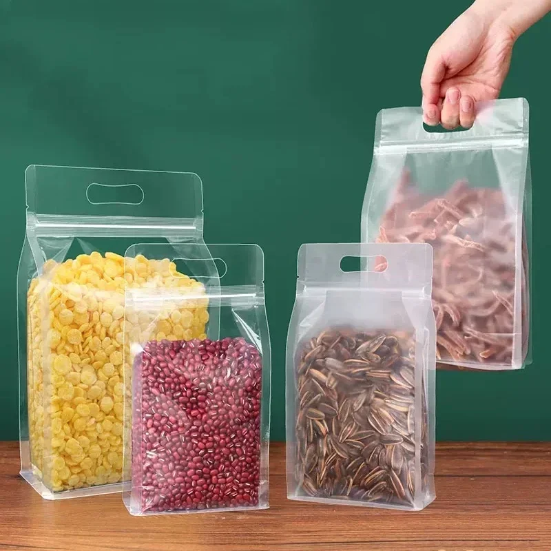 50pcs Transparent Frosted Zipl - Food Storage Bags Reusable recension och pris