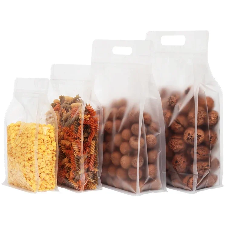 50pcs Transparent Frosted Zipl - Food Storage Bags Reusable recension och pris