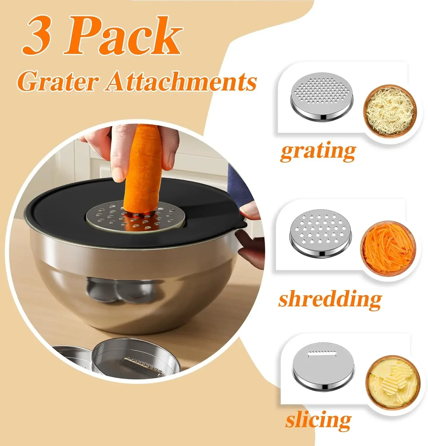 6Pcs Stainless Steel Mixing Bo - Storage Food Prep recension och pris