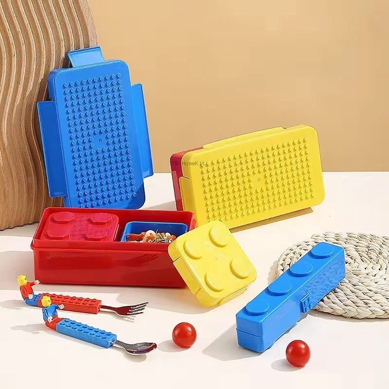 DIY Building Block Lunch Box M - Food Storage Building recension och pris