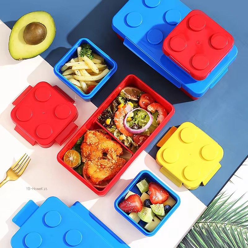 DIY Building Block Lunch Box M - Food Storage Building recension och pris