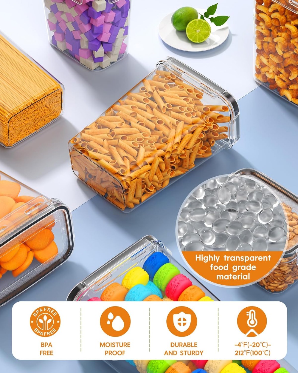 24 PCS Airtight Food Storage C - Food Storage Container recension och pris