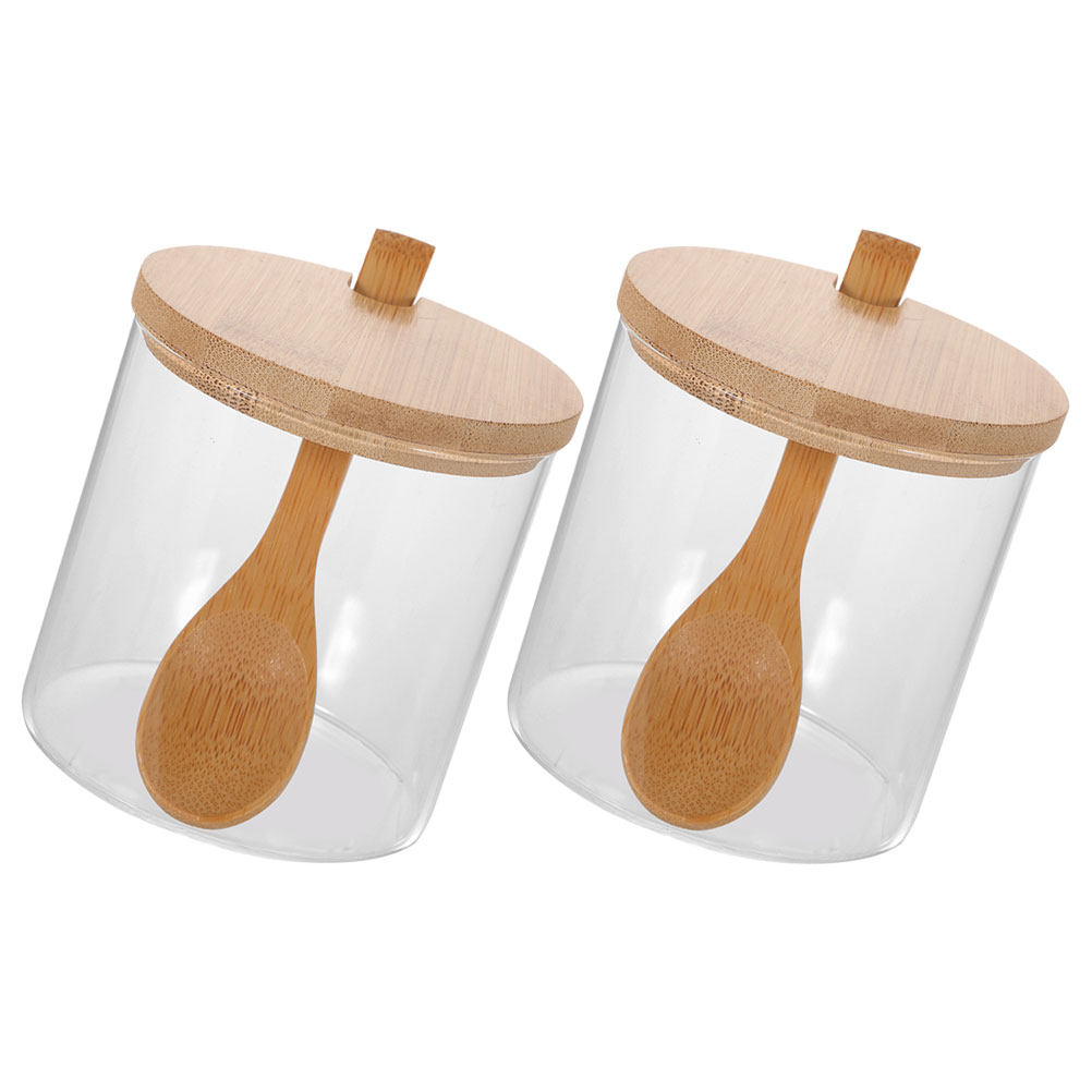 2Sets Clear Glass Seasoning Co - Food Storage Container recension och pris
