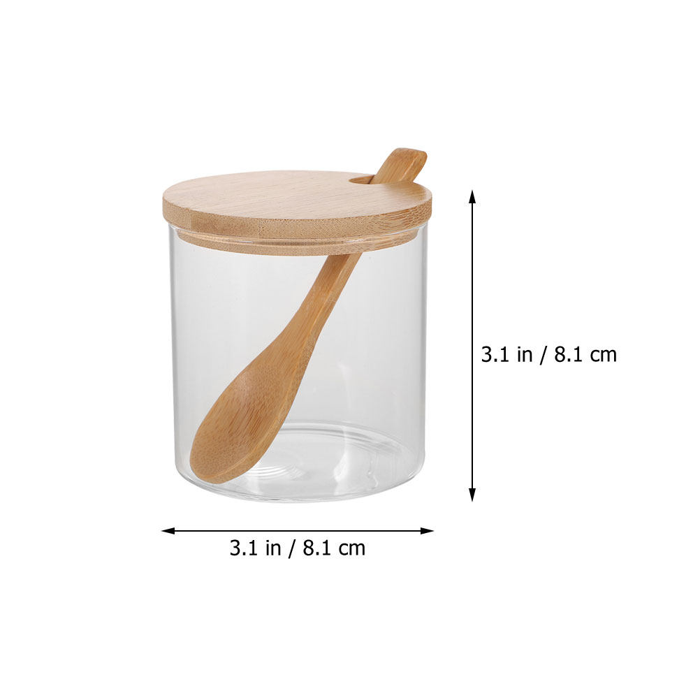2Sets Clear Glass Seasoning Co - Food Storage Container recension och pris