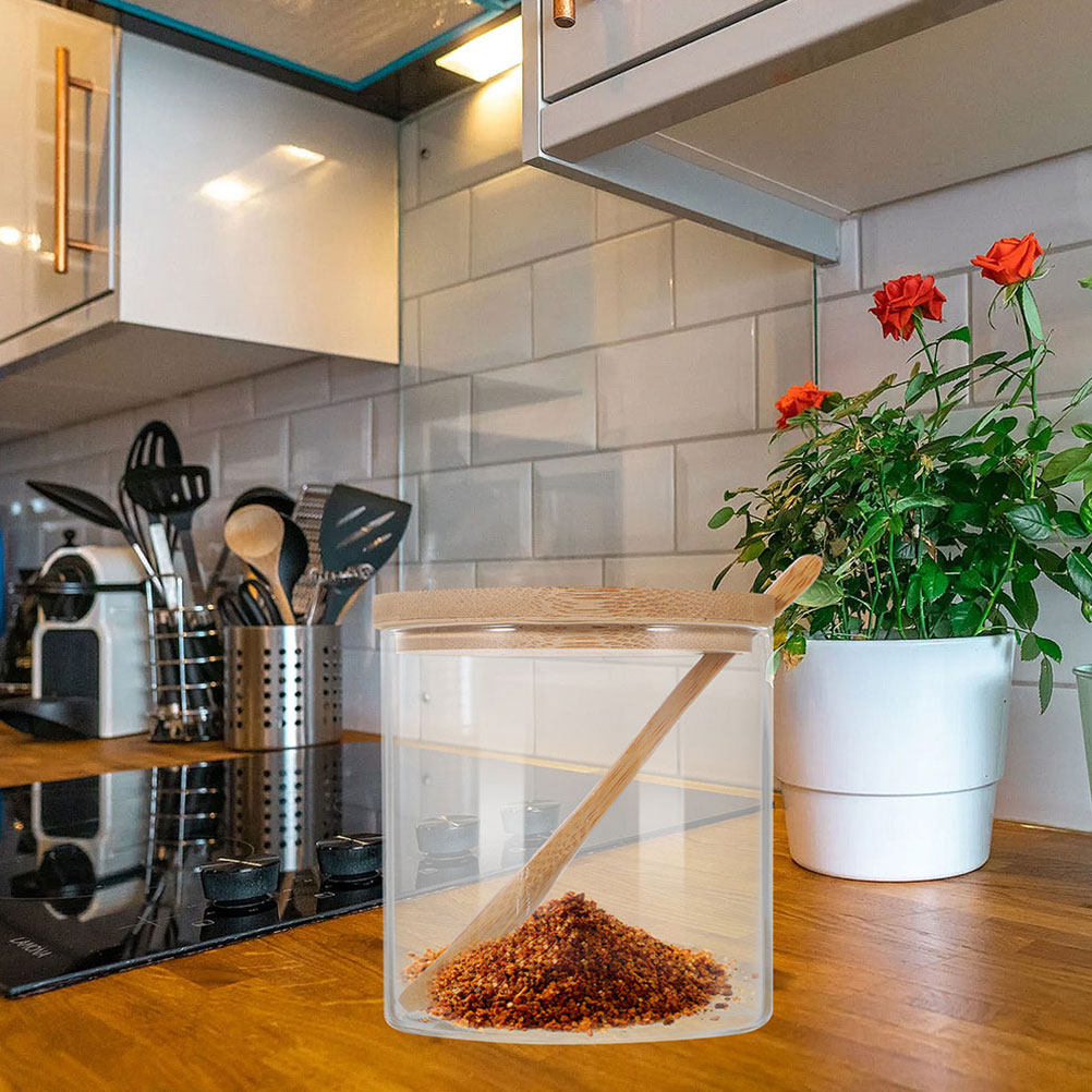 2Sets Clear Glass Seasoning Co - Food Storage Container recension och pris