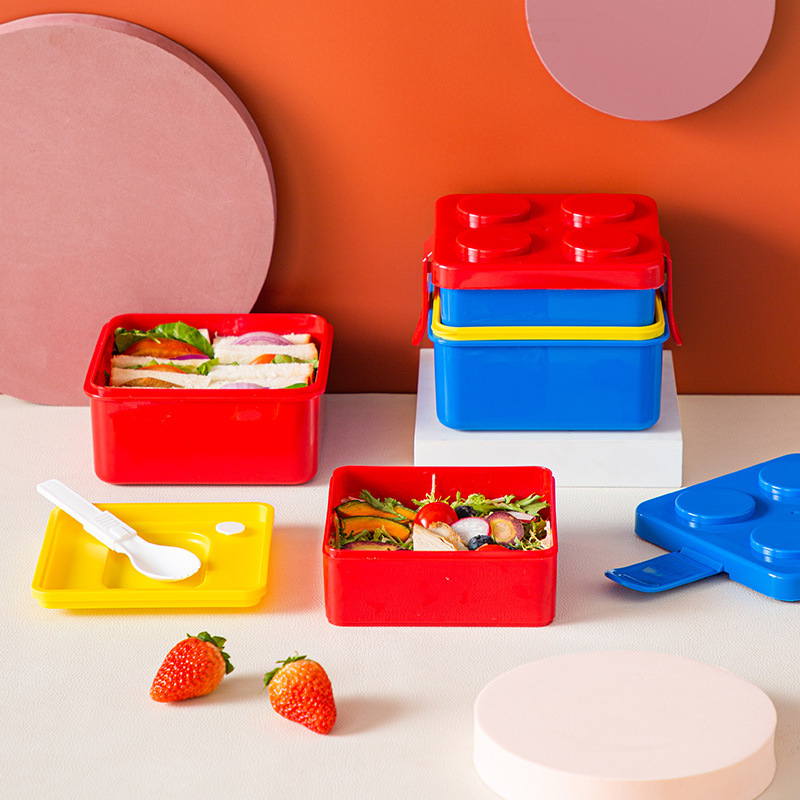 DIY Building Block Lunch Box M - Food Storage Building recension och pris