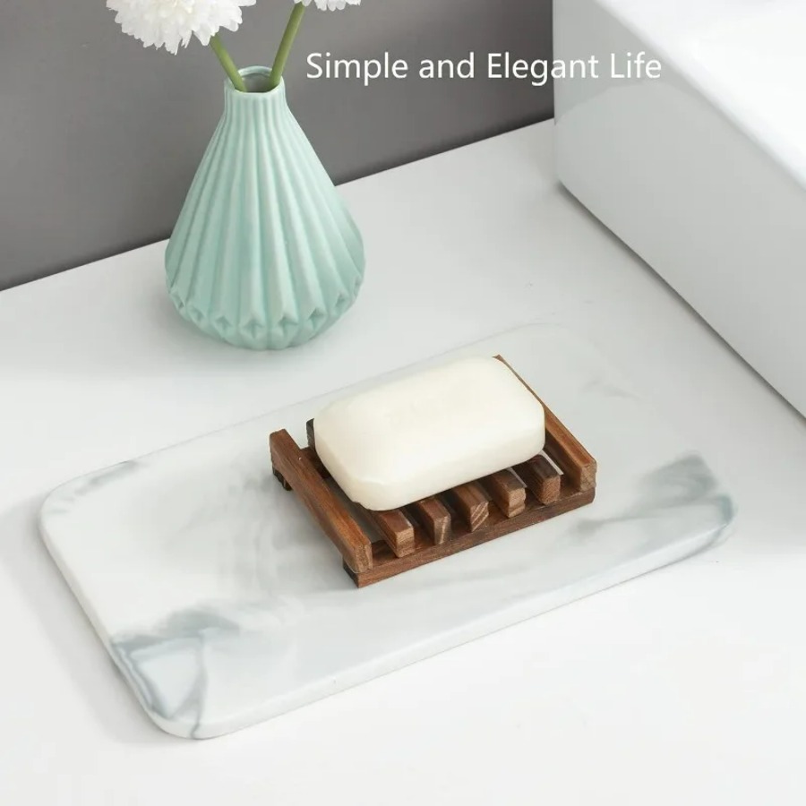 Wooden Soap Dish for Shower Ba - Food Storage Organiser recension och pris