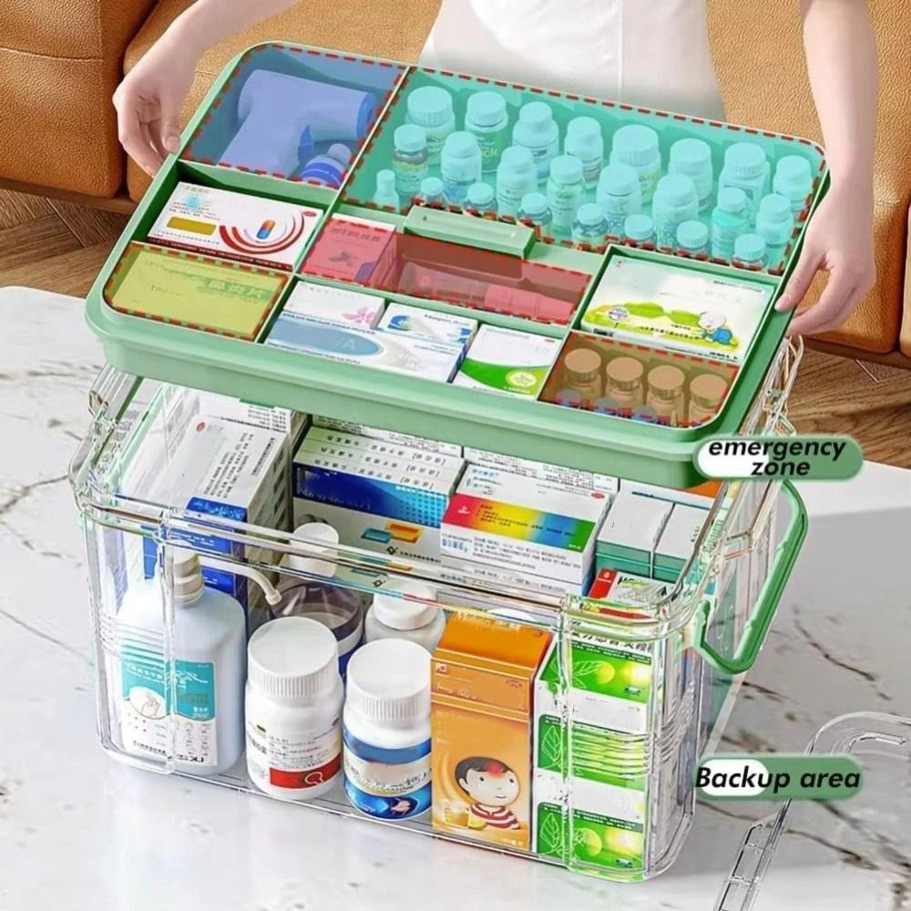 Simple Double Layers Pill Stor - Food Storage Emergency recension och pris
